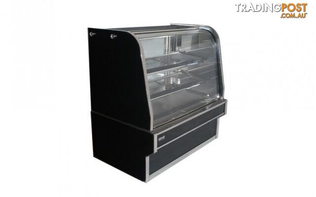 Heated displays - Koldtech KT.HCD.15 - 1500mm, curved glass, 3 tier - Catering Equipment