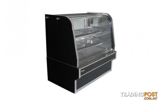Heated displays - Koldtech KT.HCD.15 - 1500mm, curved glass, 3 tier - Catering Equipment