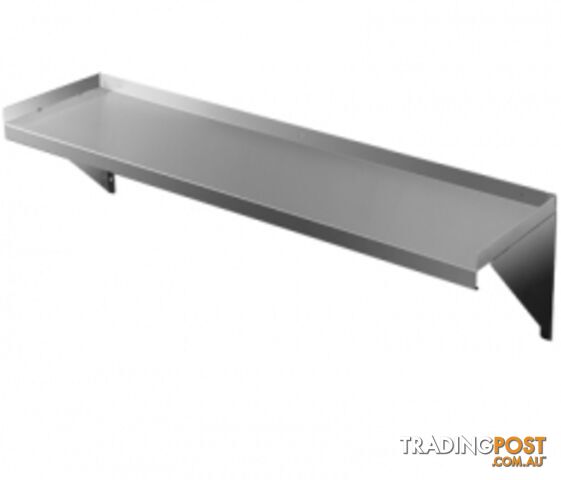Stainless steel - Brayco SHSS48 - Stainless Steel Wall Shelf (1219mmLx300mmW) - Catering Equipment