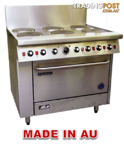 Oven ranges- Goldstein PE-6S-28FF - 6 burner fan-forced electric oven range -...