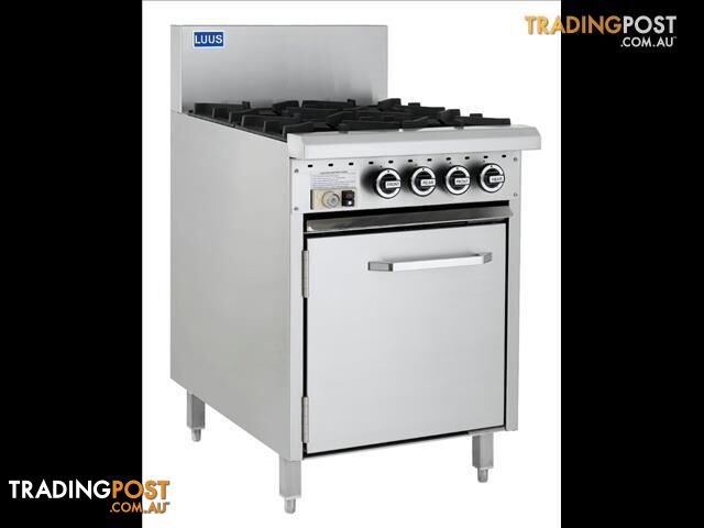 LUUS  CRO-4B: - 600 Wide Ovens - 4 Burners & Oven
