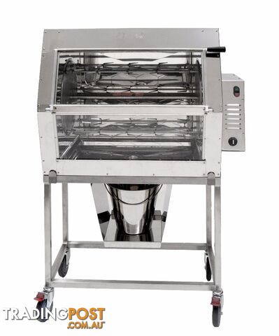 Rotisseries - Semak M24S - 24 bird manual electric supermarket rotisserie - Catering Equipment