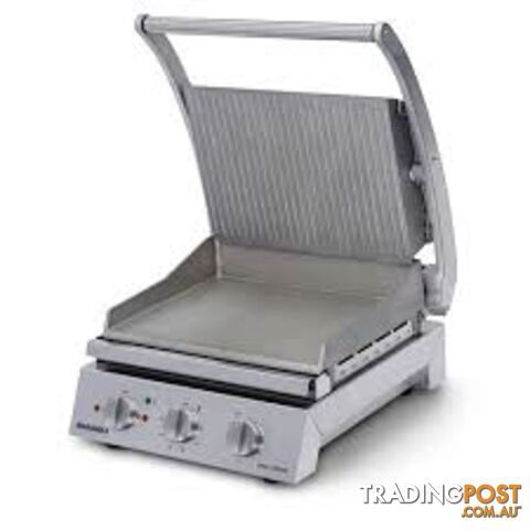 Contact grills - Roband GSA610R - 6 slice, ribbed top plate- Catering Equipment - Restaurant