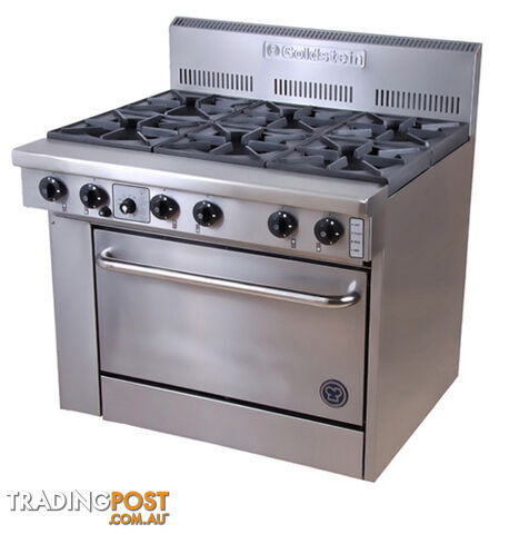 Oven ranges - Goldstein PF-6-28 - 6 gas burners static oven range - Catering...