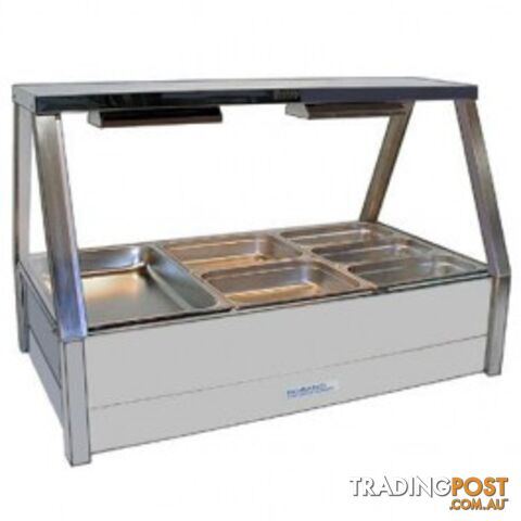 Bain maries - Roband E23/RD - 3 module straight glass hot food bar - Catering Equipment - Restaurant