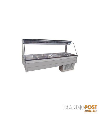 Refrigeration - Roband CRX25RD - 5 module curved glass cold foodbar - Catering Equipment