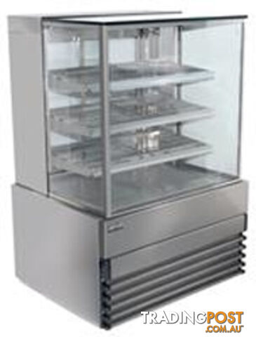 Cake displays - Koldtech KT.SQRCD.20.4T - 2000mm, 4 tier, square glass - Catering Equipment