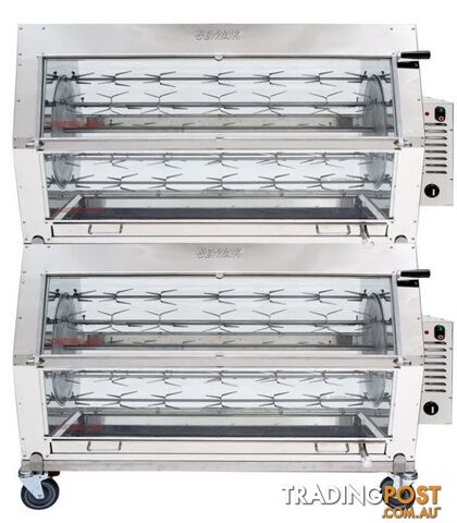 Rotisseries - Semak M72 - 72 bird manual electric rotisserie - Catering Equipment - Restaurant