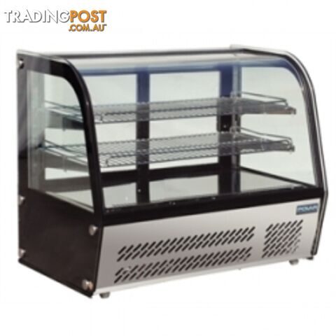 Refrigeration - Cake displays - Polar GC872 - Curved Glass Display Cabinet 100Ltr - Catering