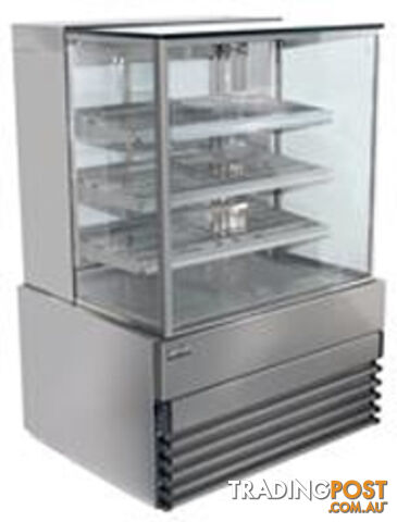 Cake displays - Koldtech KT.SQRCD.15.4T - 1500mm, 4 tier, square glass - Catering Equipment