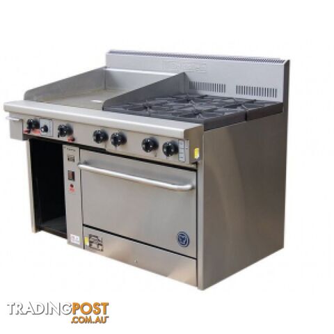 Oven ranges - Goldstein PF-12G-6-28FF - 6 gas burner, 300mm griddle fan-forced...