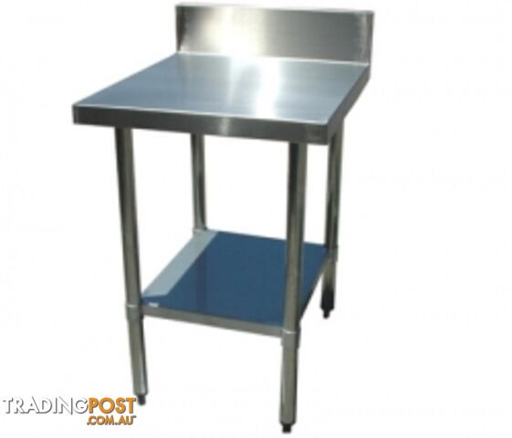 Stainless steel - Brayco 400SP - Splashback Stainless Steel Bench (700mmWx400mmL) - Catering