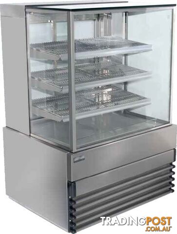 Heated displays - Koldtech KT.SQHCD.15 - 1500mm, 4 tier, square glass - Catering Equipment