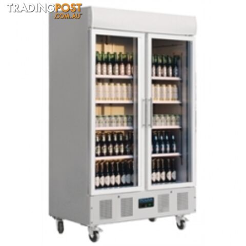 Refrigeration - Display chillers - Polar CD984 - Two Door Upright Display Cabinet 944L - Catering