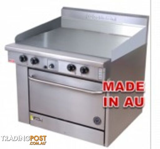 Oven ranges - Goldstein PE-36G-28 - 900mm griddle electric oven range - Catering...