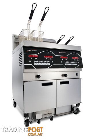 Fryers - Henny Penny EEE-142 - Double pan fully programmable electric fryer - Catering Equipment