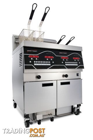 Fryers - Henny Penny EEE-142 - Double pan fully programmable electric fryer - Catering Equipment