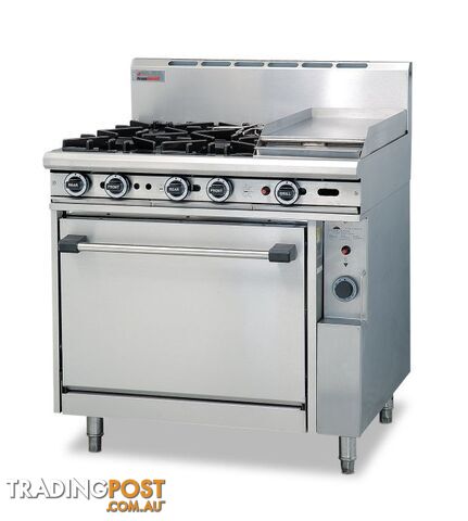 Oven ranges - Trueheat R90-4-30GR - 4 gas burners, 300mm griddle oven range -...