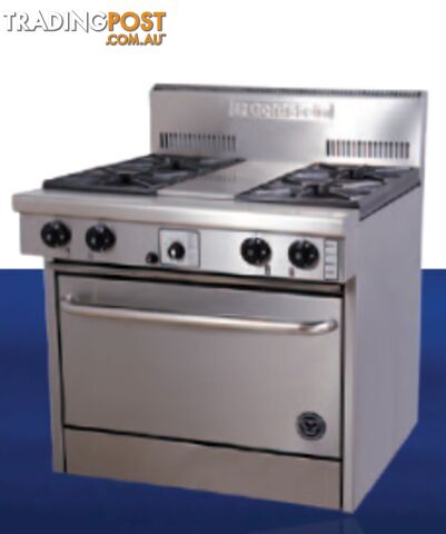 Oven ranges - Goldstein PF-4-28EFF - 4 gas burners, 711mm fan-forced electric...