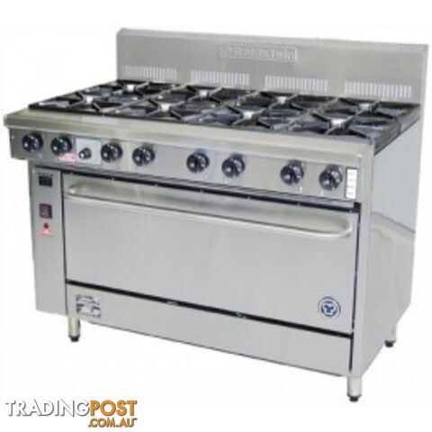 Oven ranges - Goldstein PF-8-28 - 8 gas burner static oven range - Catering...