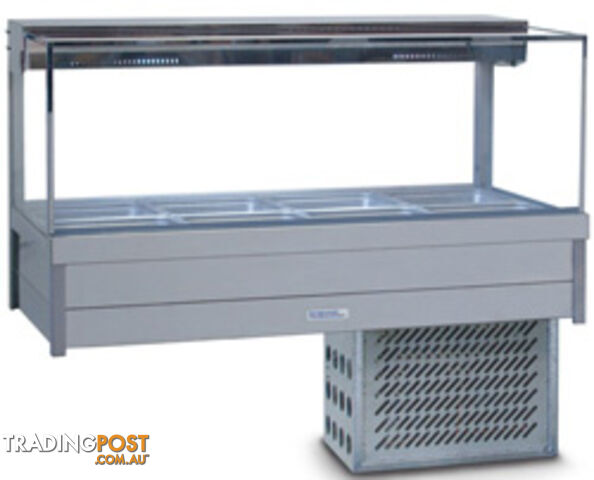 Refrigeration - Roband SRX24RD - 4 module square glass cold foodbar - Catering...