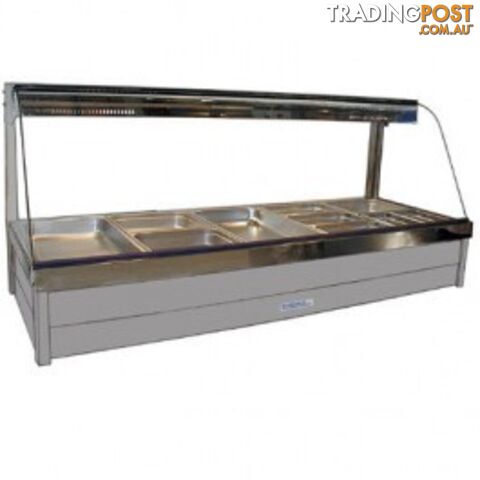 Bain maries - Roband C25/RD - 5 module curved glass hot food bar - Catering Equipment - Restaurant