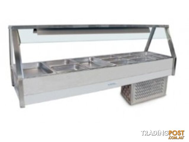 Refrigeration - Roband CRX26RD - 6 module curved glass cold foodbar - Catering Equipment