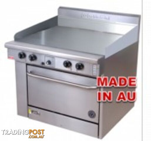 Oven ranges- Goldstein PE-24G-20 - 600mm griddle electric oven range - Catering...