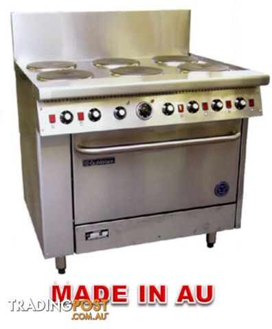 Oven ranges- Goldstein PE-6S-28 - 6 burner electric oven range - Catering Equipment - Restaurant