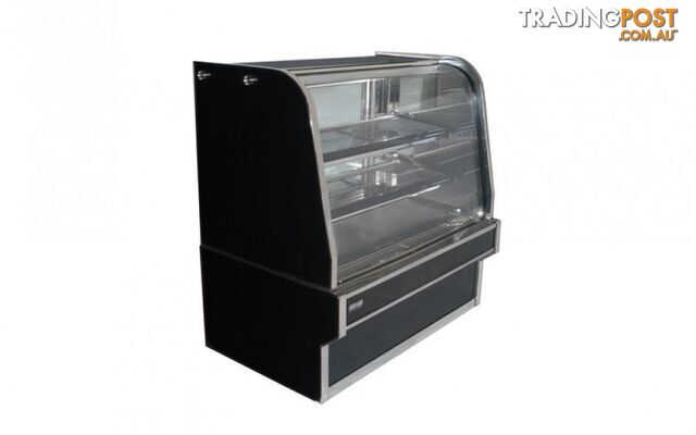 Heated displays - Koldtech KT.HCD.12 - 1200mm, curved glass, 3 tier - Catering Equipment