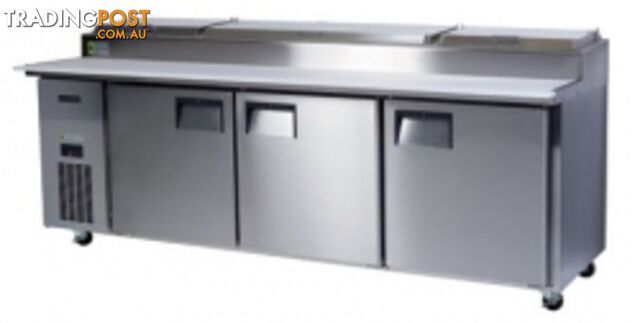 Refrigeration - Skope-BC240-P - 3-Door Pizza Counter / Preparation Bench - Catering Equipment