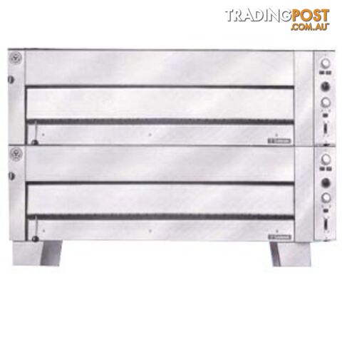 Pizza ovens - Goldstein E202 - Double deck electric pizza oven - Catering...