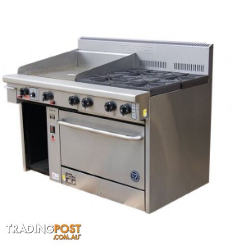 Oven ranges - Goldstein PF-24G-4-28FF - 4 gas burner, 600mm griddle fan-forced...