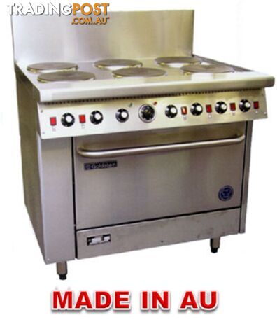 Oven ranges- Goldstein PEC-6S-28 - 6 burner electric convection oven range - Catering Equipment