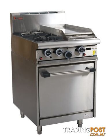 Oven ranges - Trueheat R60-2-30 - 2 gas burners. 300mm griddle oven range - Catering Equipment