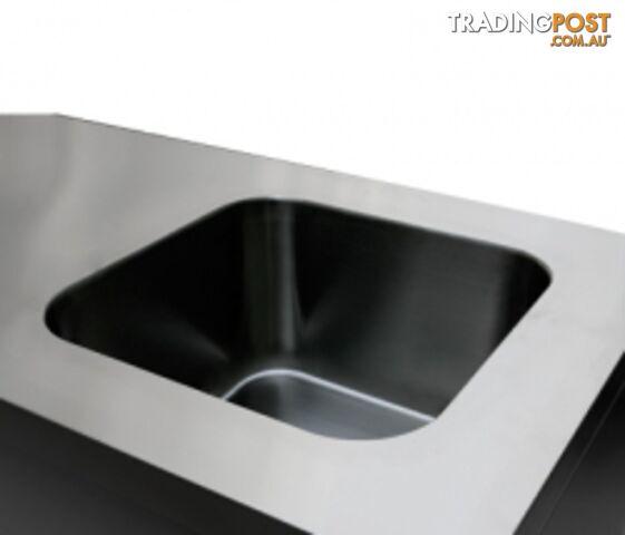 Stainless steel - Brayco CABSINK6 - Stainless Steel Cabinet With Sink (610mmLx610mmW) - Catering