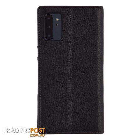 Case-Mate Leather Wallet Folio Case Samsung Note 10+ Plus - Black