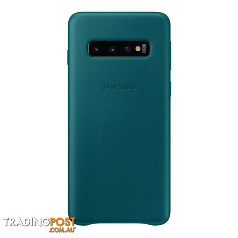Samsung Galaxy S10 Leather Back Cover - Green - photo 1 of 1