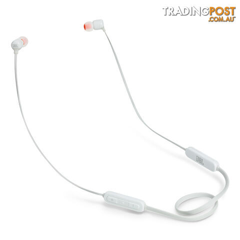 JBL Tune 110BT Wireless In-Ear Headphones with Remote Control - White - JBLT110BTWHT - White - 6925281928062