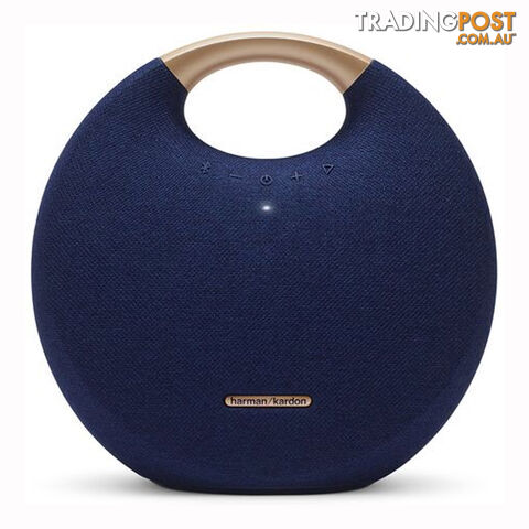 Harman Kardon Onyx Studio 5 Portable Bluetooth Speaker - Blue - HKOS5BLUAS - Blue - 6925281938276