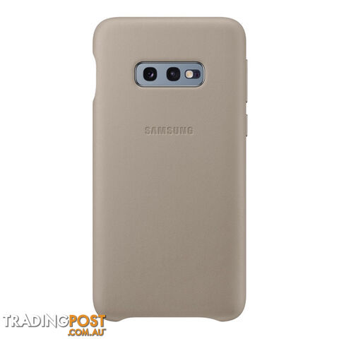 Samsung Galaxy S10e Leather Back Cover - Grey