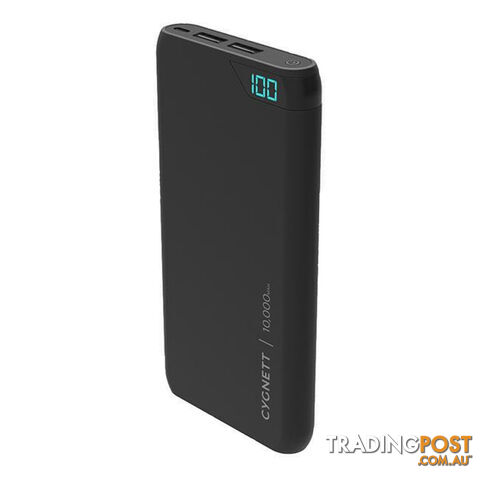 Cygnett ChargeUp Boost 10K 10000mAh 2.4A Power Bank - Black