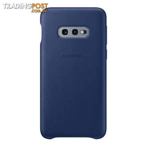 Samsung Galaxy S10e Leather Back Cover - Navy