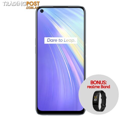 realme 6 (Dual Sim 4G, Bonus realme Band w/ Redemption) - Comet White -...
