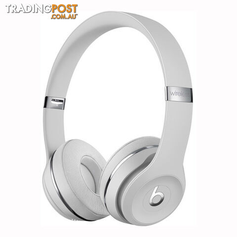 Beats Solo3 Bluetooth On-Ear Headphones - Satin Silver - MX452PA/A - Silver - 190199312555