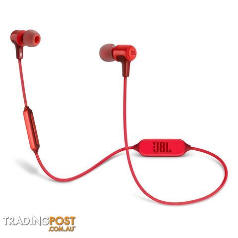 JBL E25BT Wireless In-Ear Headphones - Red - JBLE25BTRED - Red - 6925281921100