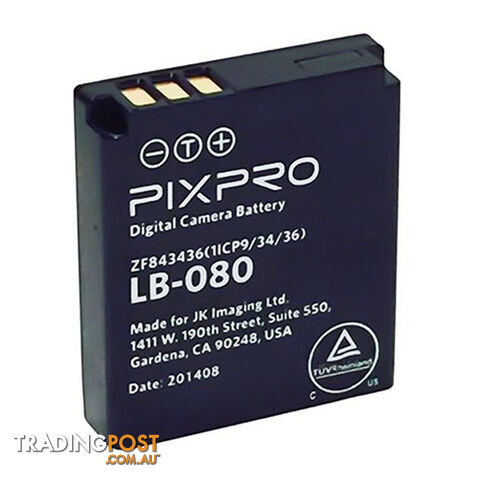 Kodak LB-080 Compact Kodak Battery for PIXIPRO SP360 MPN: LB-080
