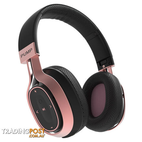 BlueAnt Pump Zone Wireless HD Audio Headphones - Rose Gold/Black - PUMP_ZONE_BR - Rose Gold - 878049003463