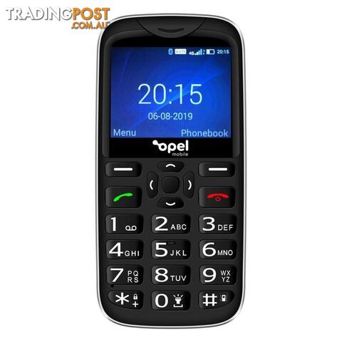 Opel Mobile BigButton X (4G/LTE, Keypad) - Black - OMBBX19B - Black -...