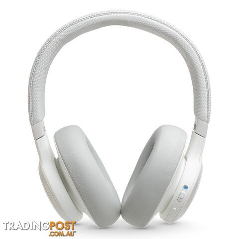 JBL Live 650BTNC Wireless Over-Ear Noise-Cancelling Headphones - White - JBLIVE650BTNC - White - 6925281940811